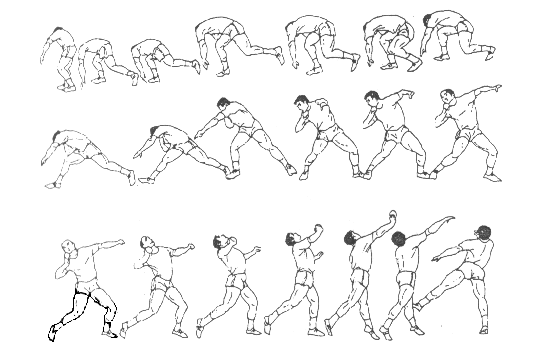 侧向滑步推铅球动作_侧向滑步推实心球教案_侧向滑步推铅球表格式教案