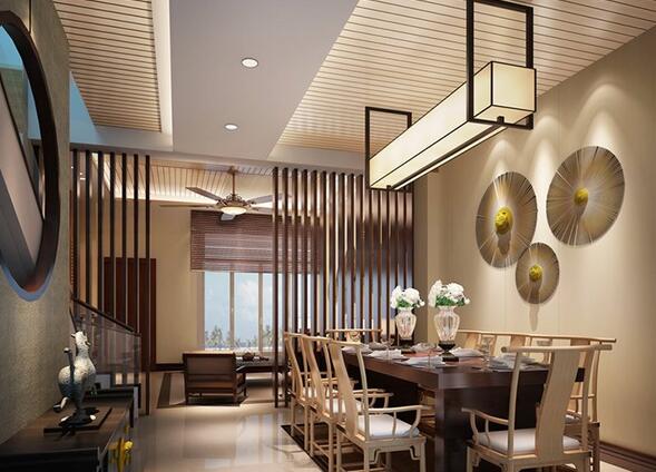中式餐厅灯具装修设计方案 中式餐厅灯具效果图片