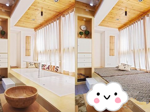 简约的日式风 榻榻米床装修效果图