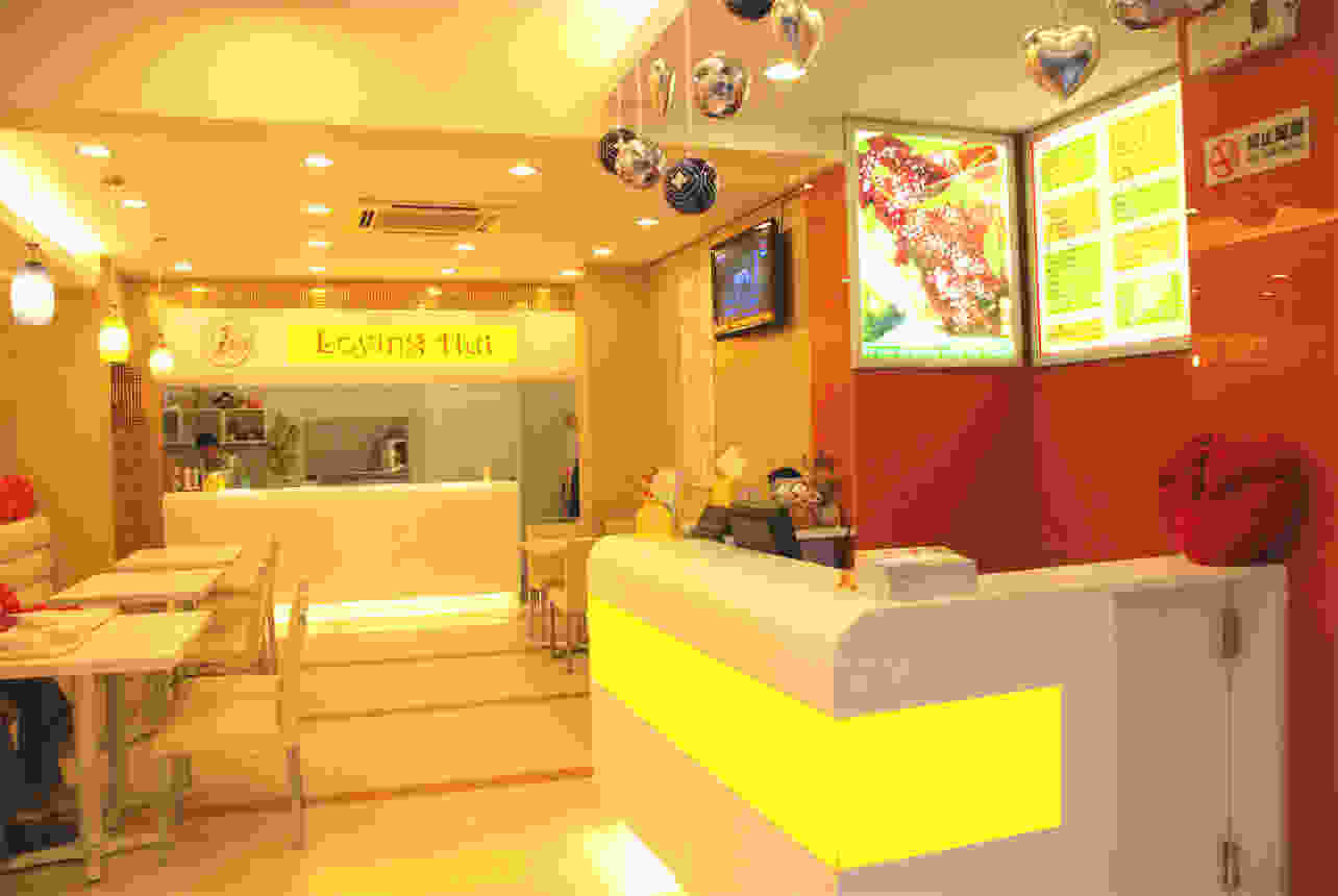 素食餐厅店面装修设计 素食餐厅前台设计效果图片