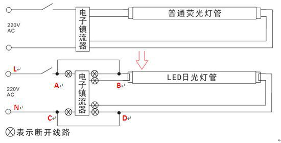 日光灯电路的安装