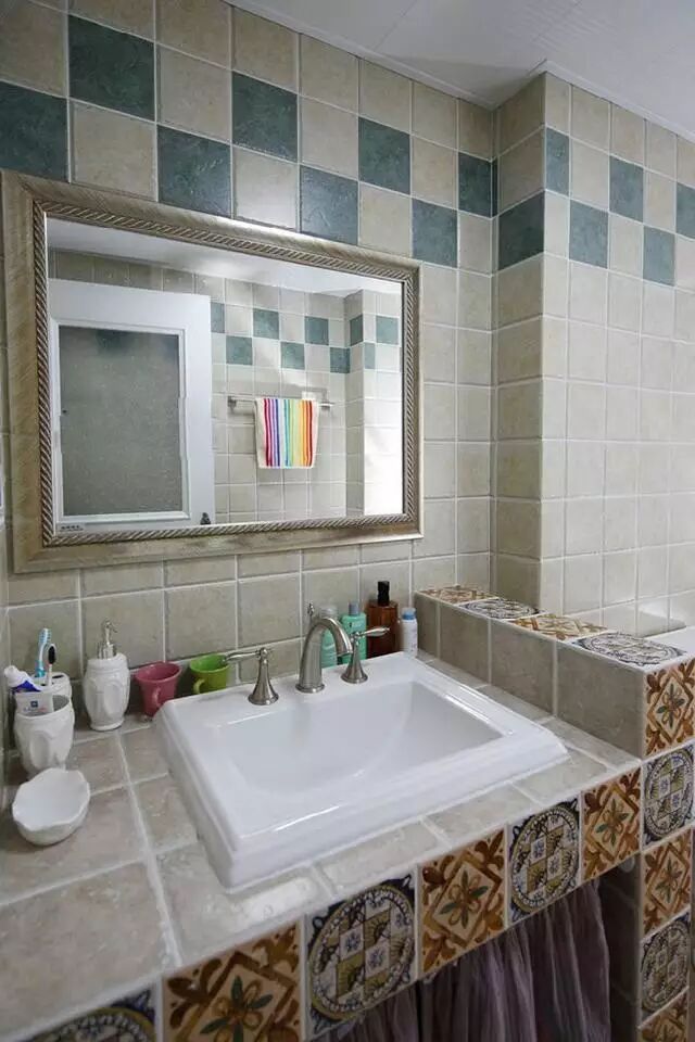 卫生间用砖砌洗手台竟然有很多好处
