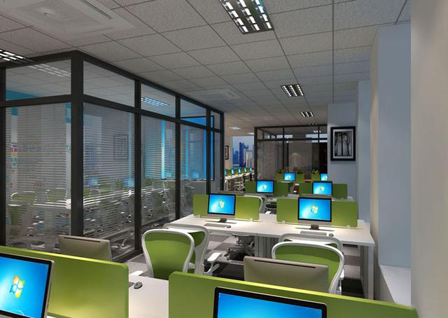 205平方小型办公室装修设计效果图