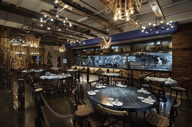 海鲜主题创意餐厅装修设计效果图案例