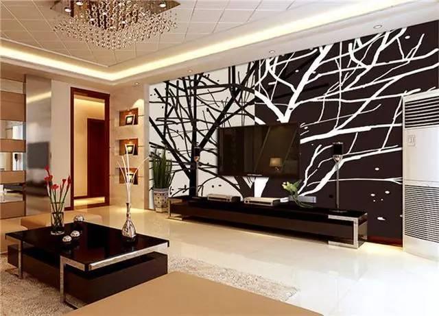 2017流行客厅装修 客厅电视背景墙设计效果图
