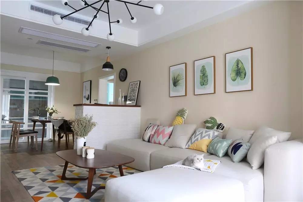 110㎡北欧风格装修案例 年轻至简，光玄关就够文艺了!