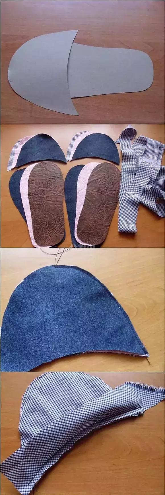 家居DIY：破舊牛仔褲DIY暖暖拖鞋