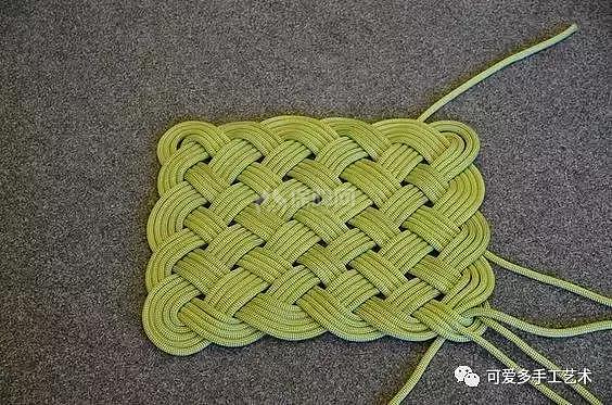 家居DIY：用繩編法編織地墊