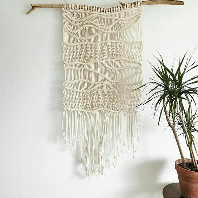 家居diy:北欧风ins风挂毯编织方法 简单易学