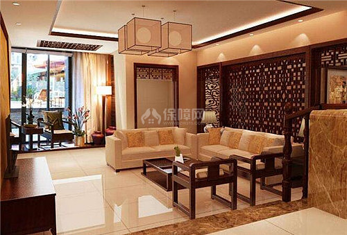 现代中式家装效果图 古色古香的现代中式家装样板间