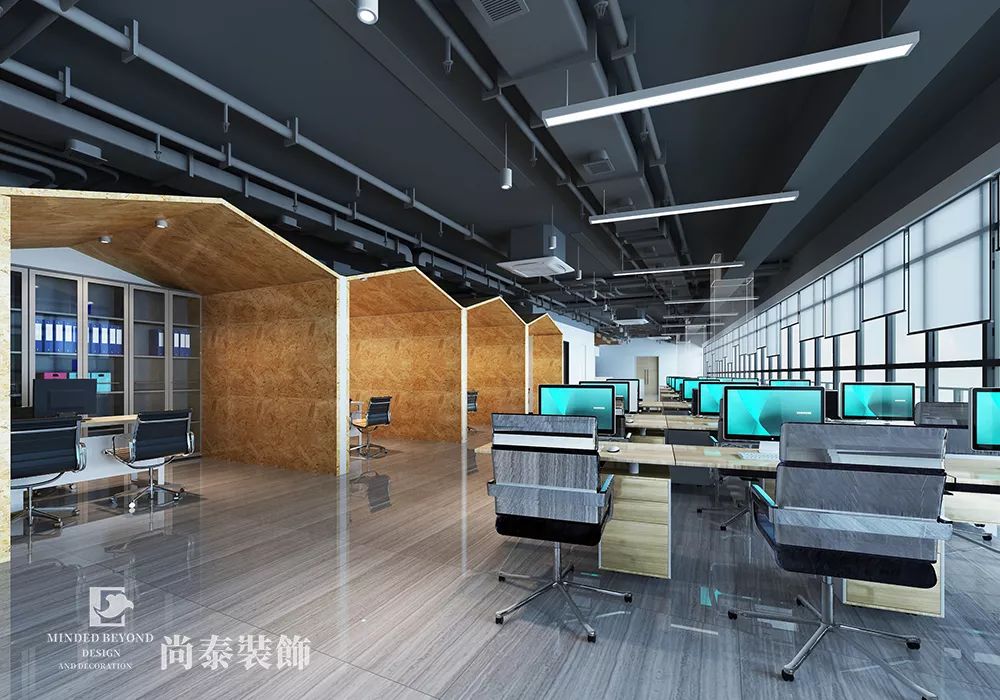 950㎡包装公司办公室设计,创新布局下的开阔空间!