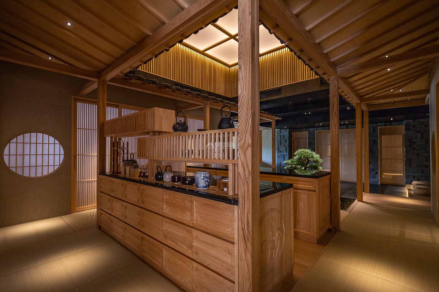 日式料理店装饰 感受浓郁的日本味道_装修保障网