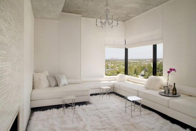 客厅中的白色家具怎么搭配才能显得更好看
