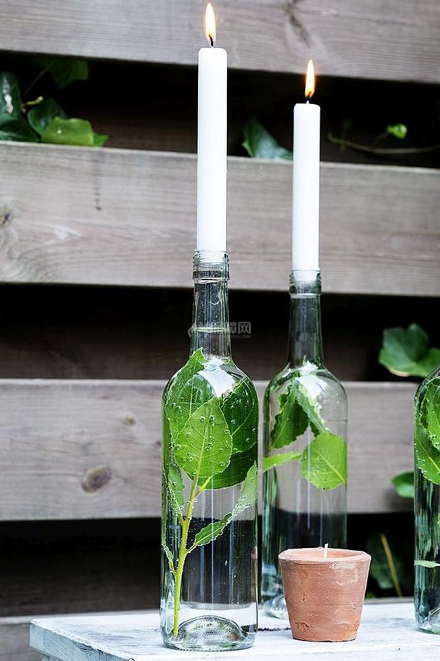 15個酒瓶改造成室內裝飾，為你的家增添時尚個性