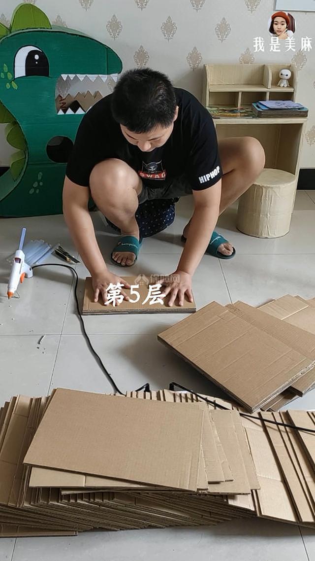 用纸箱做书架 全步骤解析帮你省下300块