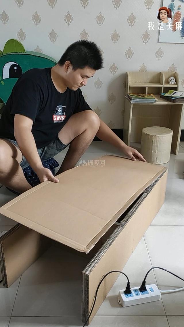 用纸箱做书架 全步骤解析帮你省下300块