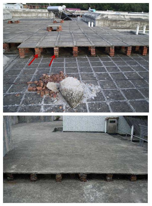 顶楼的隔热层怎么做掏空型隔热砖连水泥都不要省钱省事