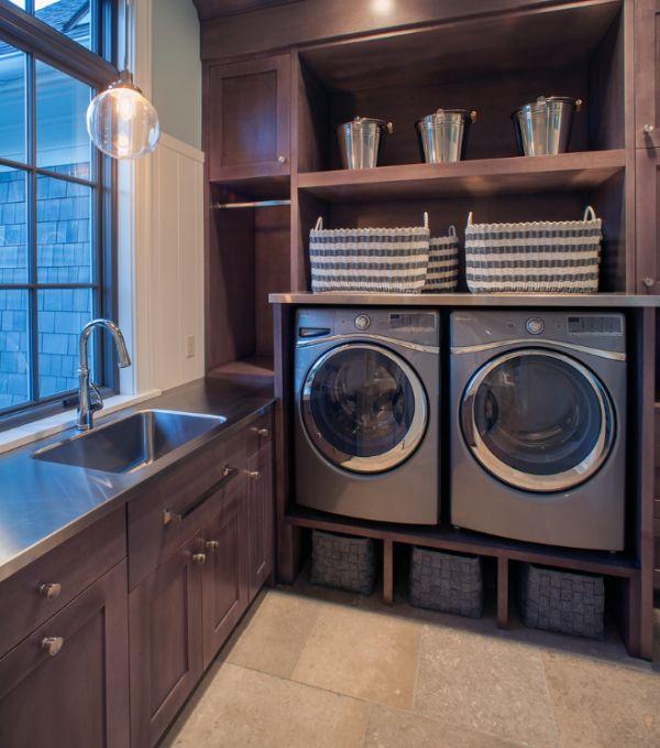 室内收纳空间创意设计 方便存储让家里的洗衣房整洁如新