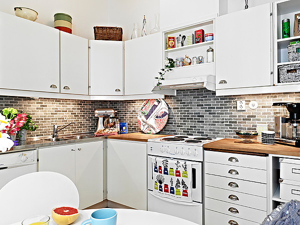 小厨房大用途 40款收纳性橱柜 公寓装修,80平米