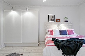 70平公寓白色卧室效果图