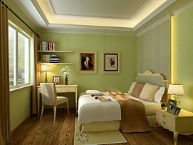 180平米时尚欧式风格卧室床设计