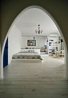 地中海风格卧室拱形门效果图
