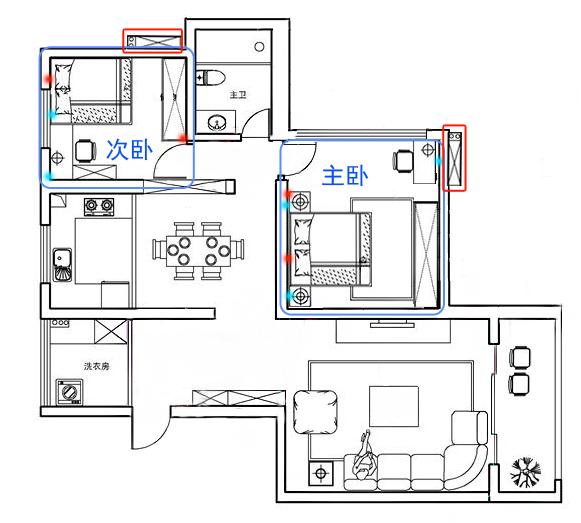 家庭"开关""插座"需求布置图