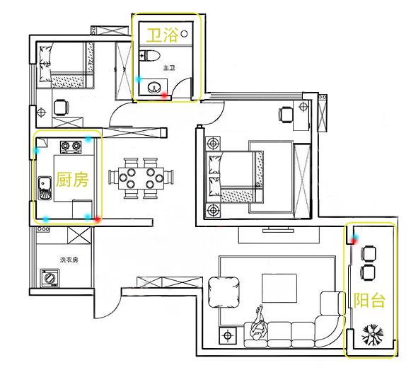 家庭"开关""插座"需求布置图