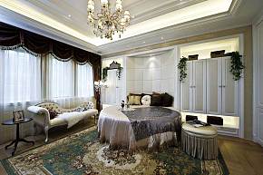 新古典创意圆形卧室床图片