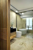中式风格三居室装饰卫生间效果图