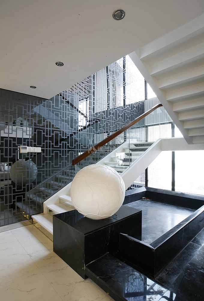 现代风格别墅楼梯设计效果图