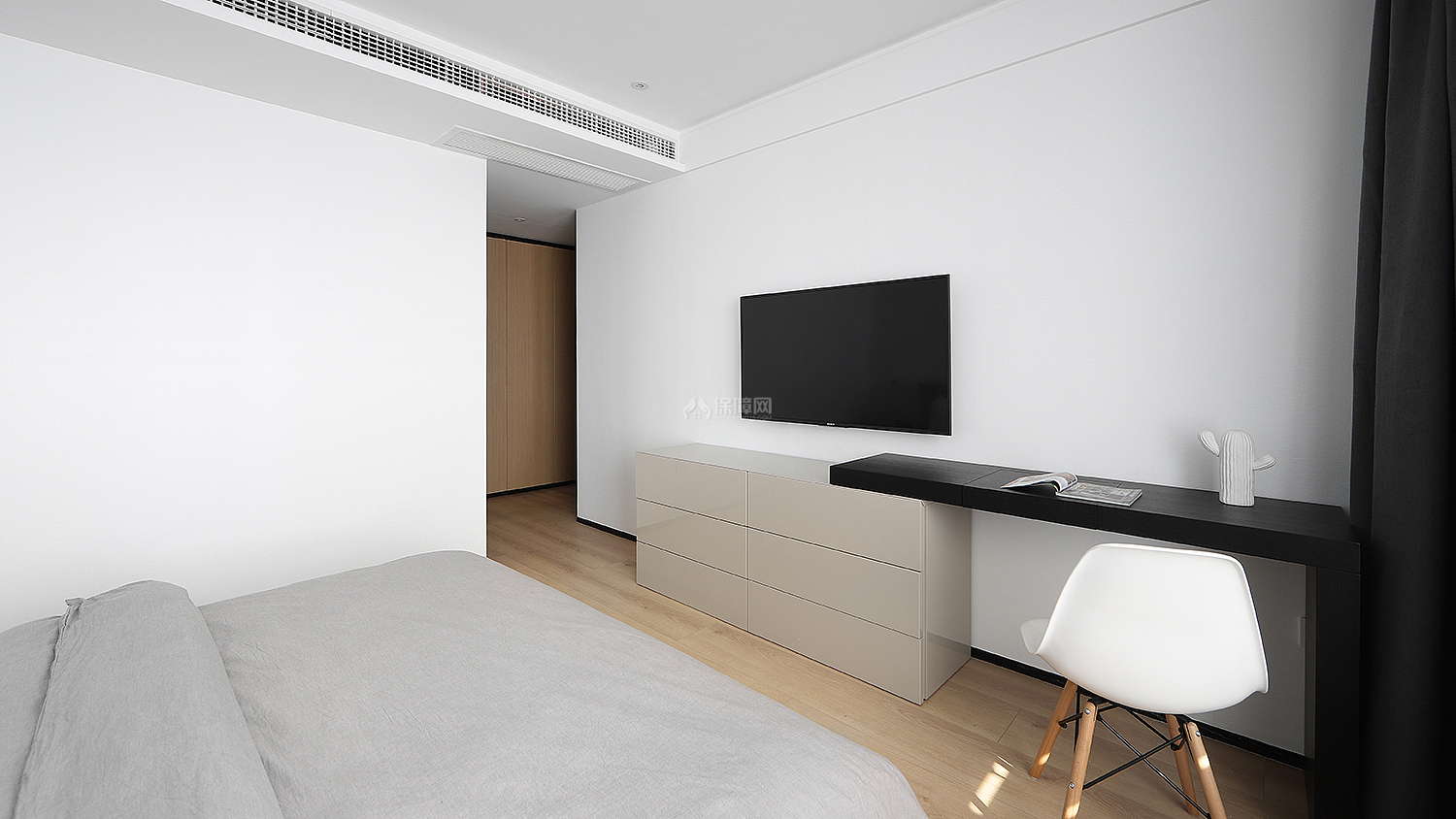 160平时尚现代三居卧室电视柜设计效果图