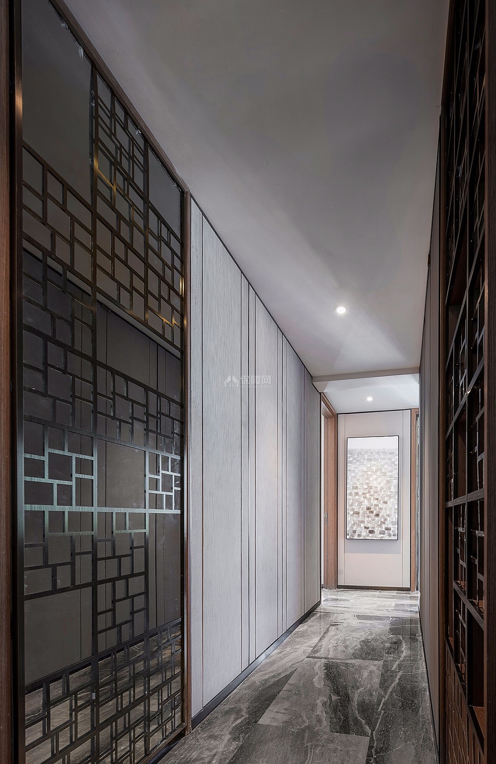 260平米中式四居卧室走廊装修设计