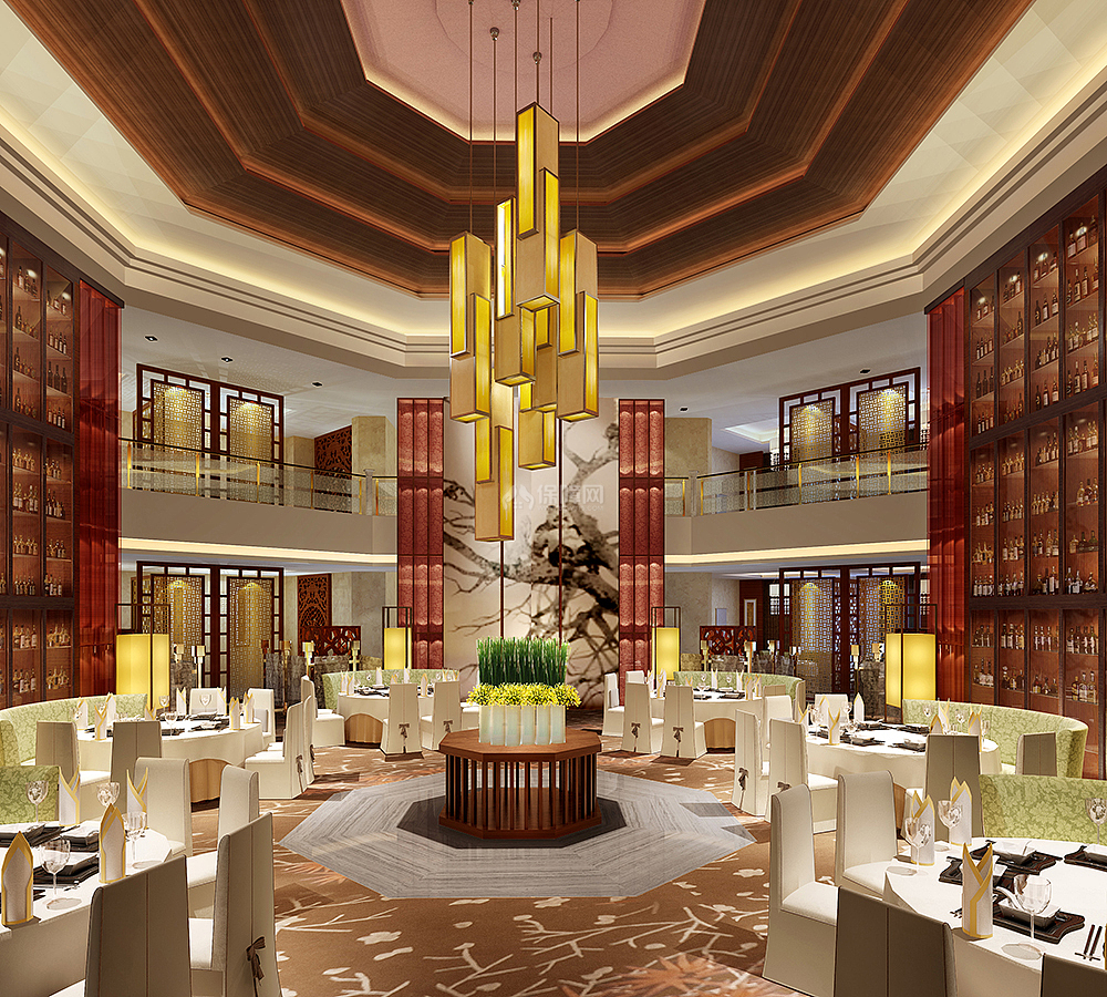 帝豪国际大酒店餐厅大厅设计图片