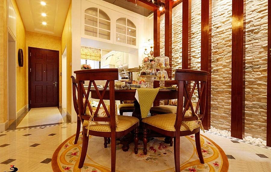 精致豪华中式圆桌餐厅设计