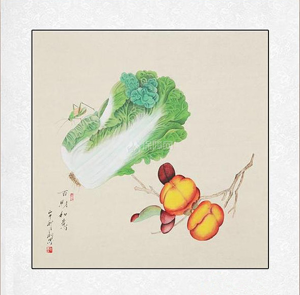餐厅挂什么画寓意好 白菜图寓意