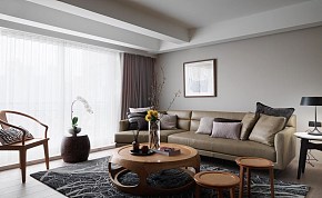 93平现代舒适客厅沙发效果图