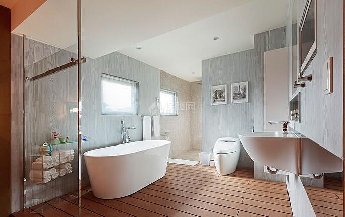 北欧简约创意三居室卫生间设计