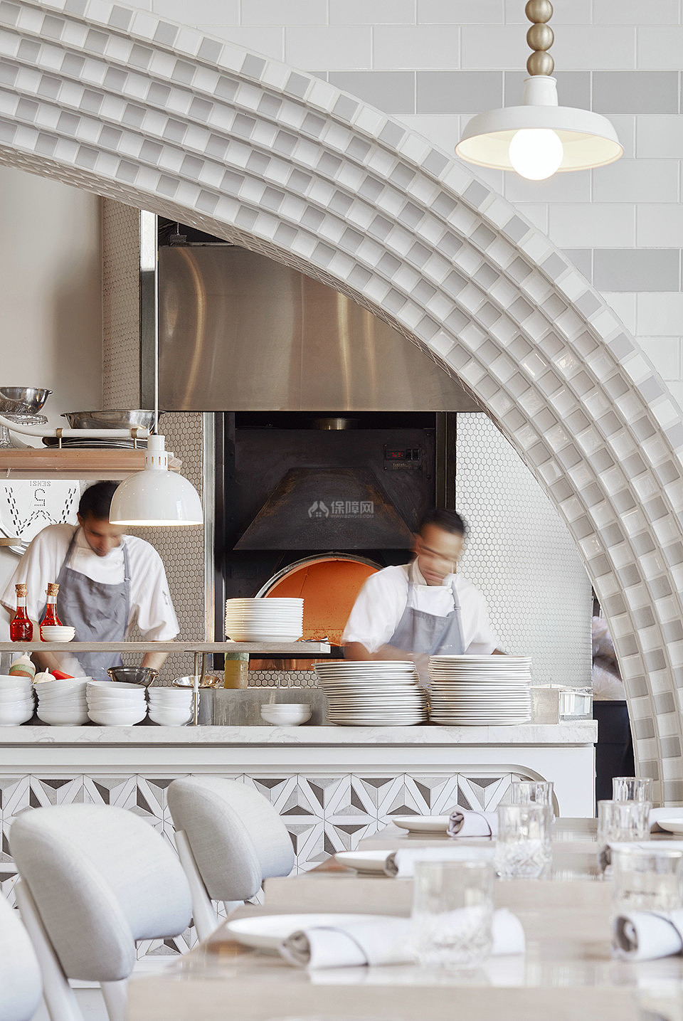 FIGO餐厅之瓷砖拱门设计效果图