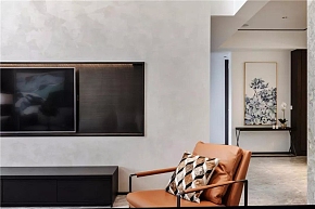 150㎡现代复式三居之电视墙装修设计效果图