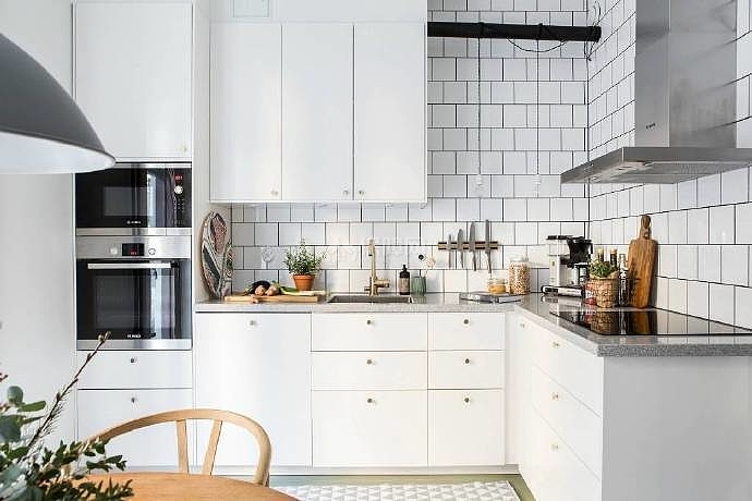 133㎡清新北欧风三居之厨房装修设计效果图