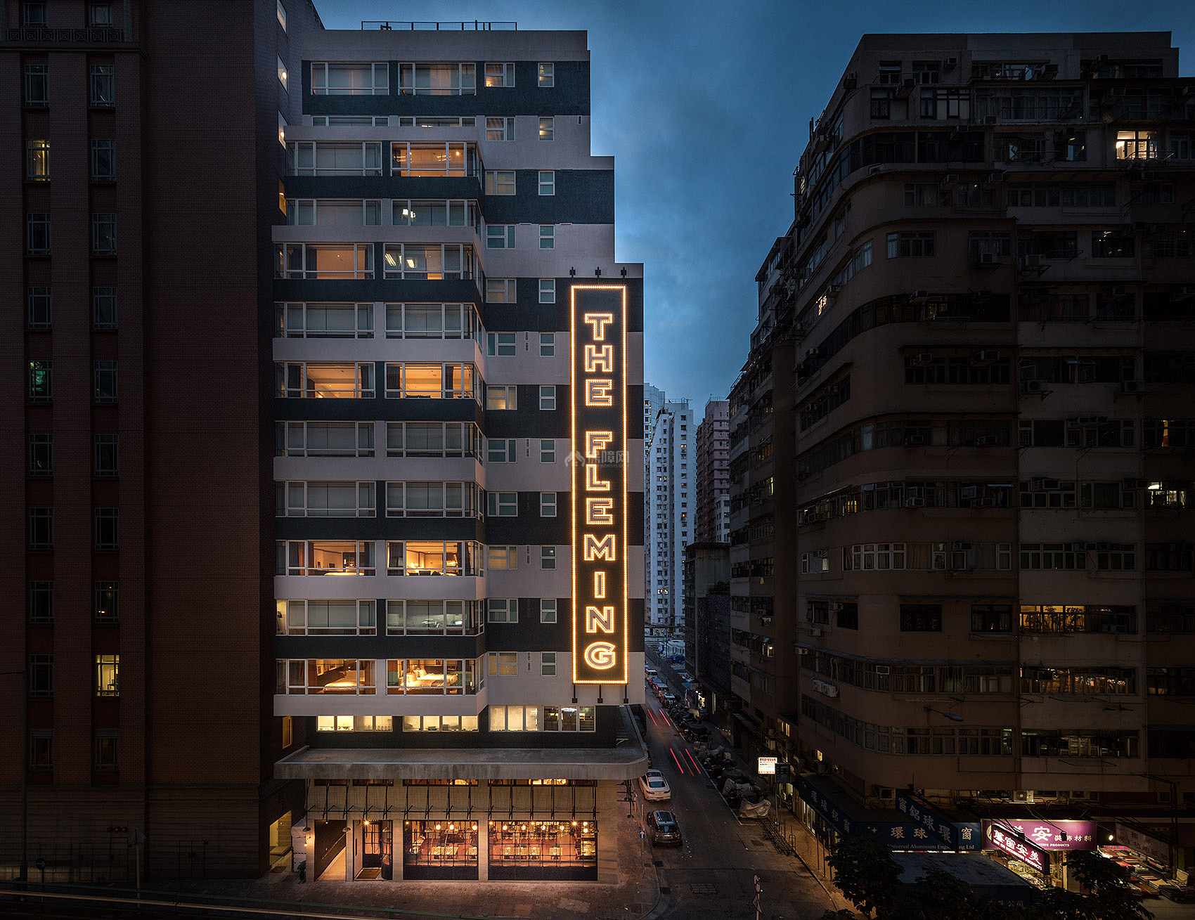 香港芬名酒店之外观装修设计效果图