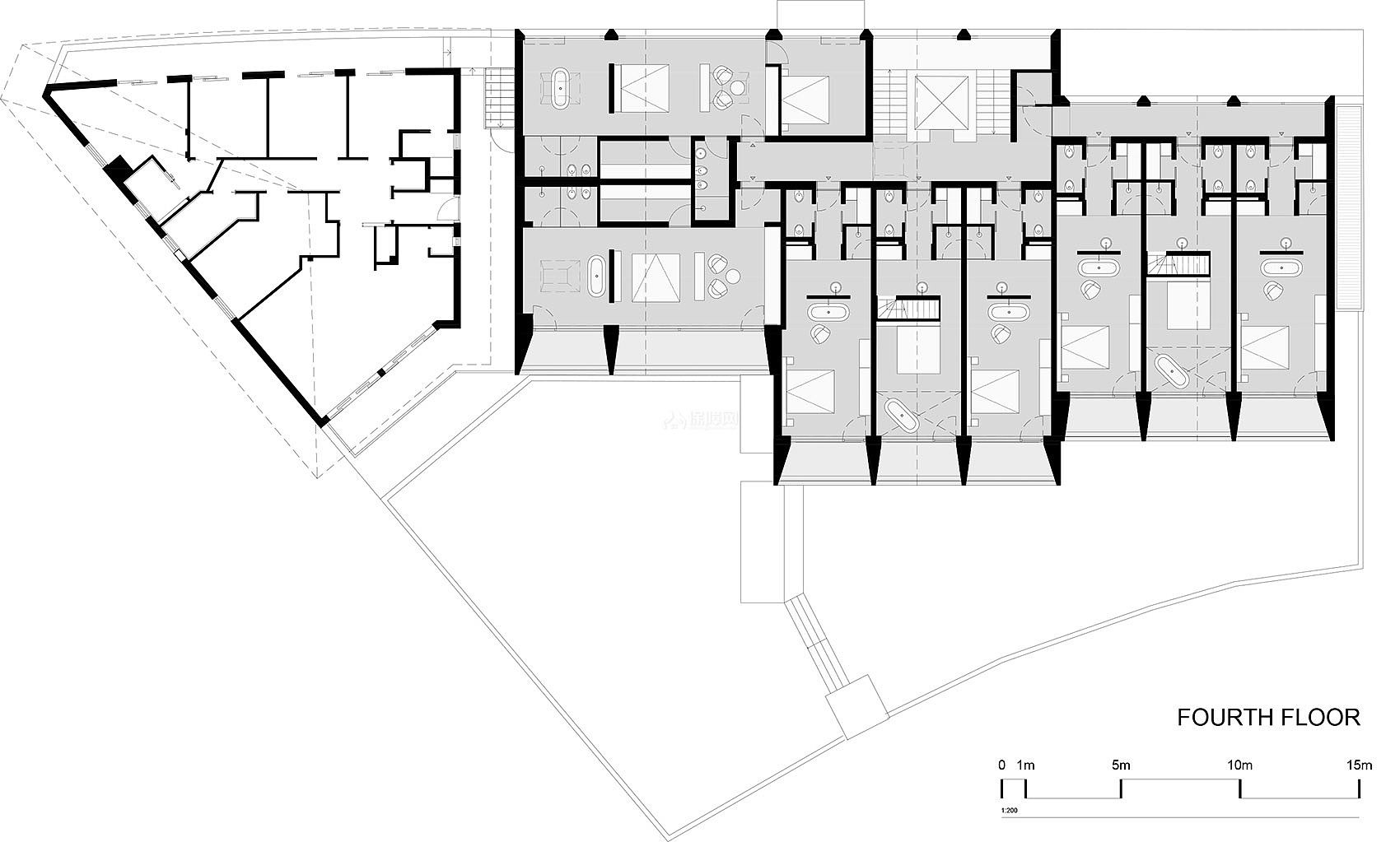 Schgaguler酒店之五层平面图