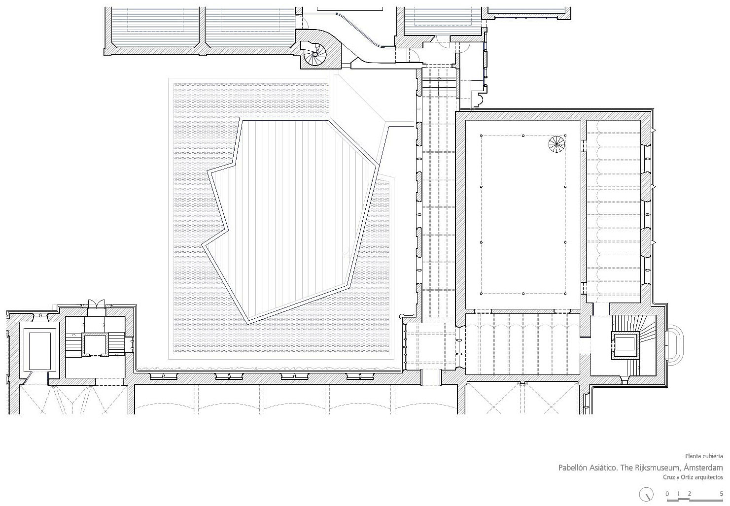 荷兰国家博物馆亚洲展馆之屋顶平面图