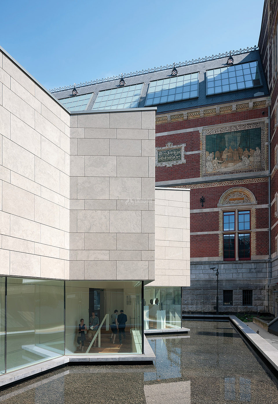 荷兰国家博物馆亚洲展馆之外形一侧效果图