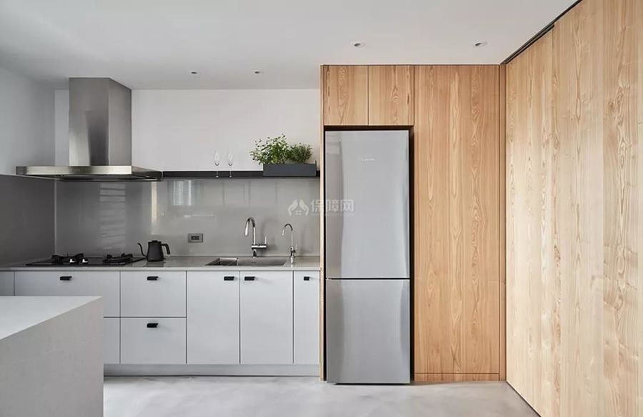 49㎡时尚现代公寓之厨房装潢布置效果图