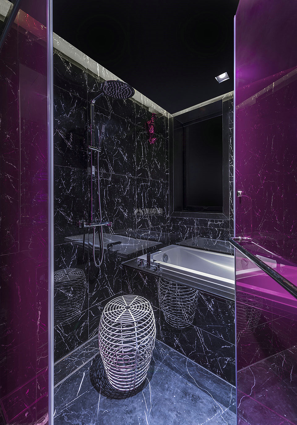 “薇”酒店之淋浴间装修设计效果图