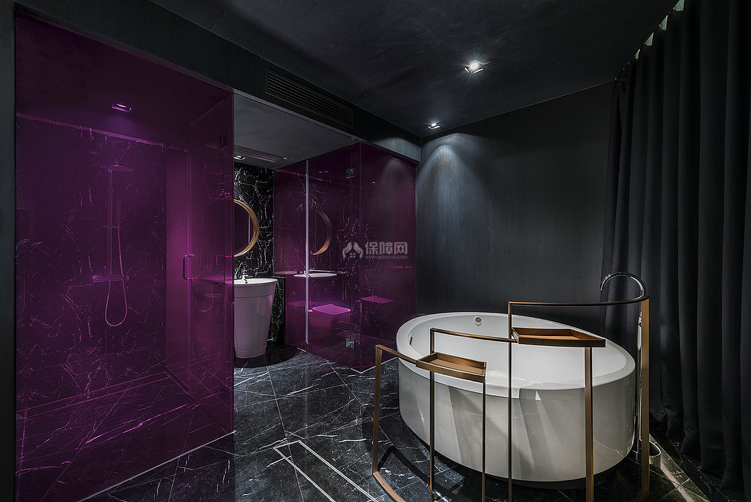 “薇”酒店之浴室浴缸设计效果图