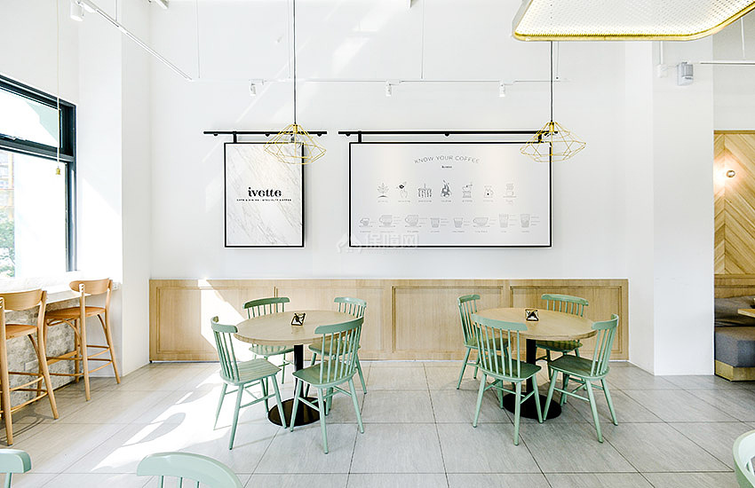 ivette cafe咖啡店之墙面装饰画效果图