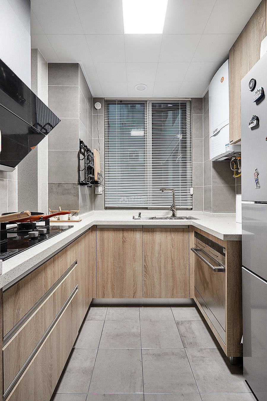 89㎡清新北欧两居之厨房装潢设计效果图